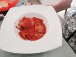 Pecorrino Cheese Ravioli in tomato sauce